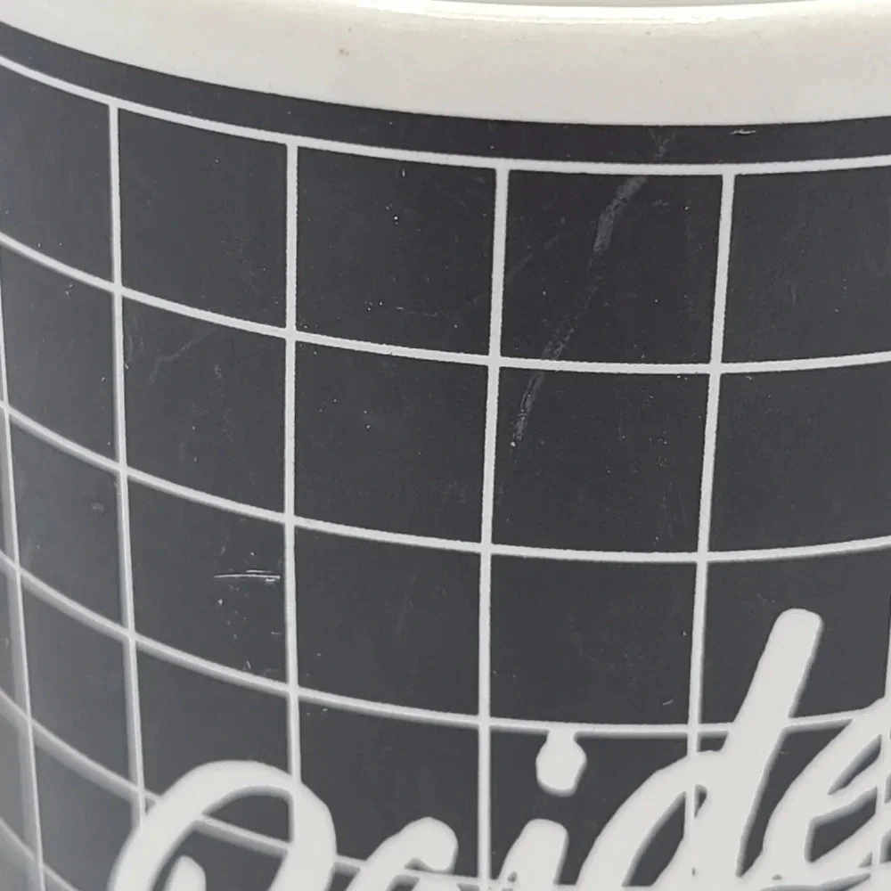 Vintage 90s Los Angeles Raiders Mug 8 ounce Ceramic White Black Silver NFL